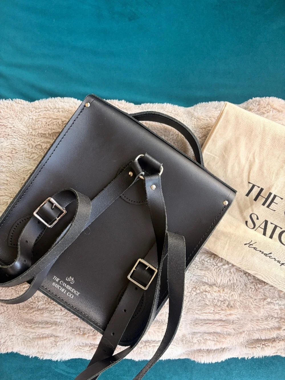 Cambridge Satchel Portrait Small Backpack - Black Leather